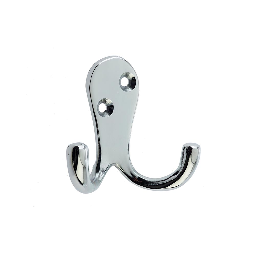 Dart Double Robe Hook (53mm) - Polished Chrome